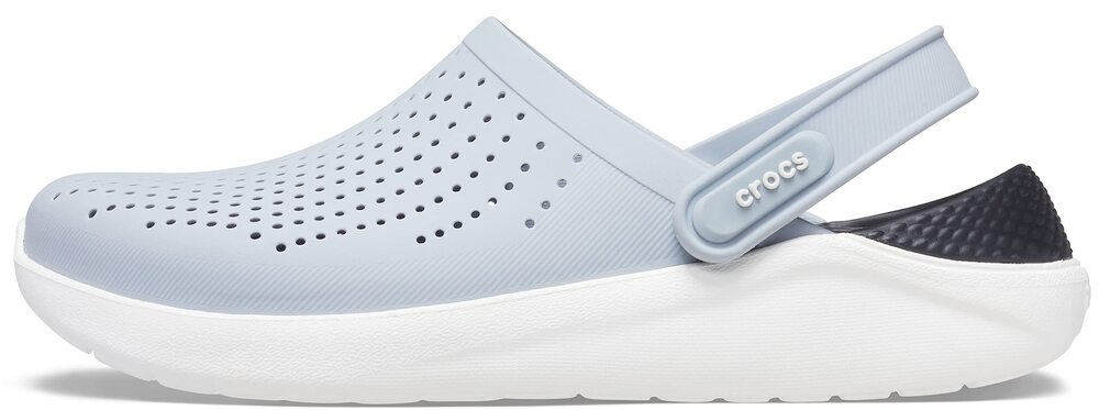 CROCS UNISEX MEN'S AND WOMEN'S LITERIDE CLOG, ALMOST WHITE/ALMOST WHITE, 11 US